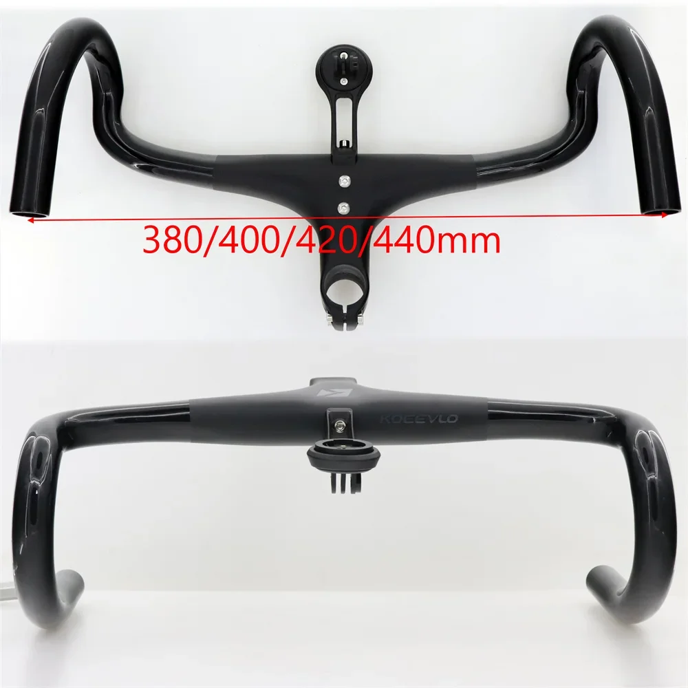 KOCEVLO Ultralight Bicycle XXX Road Bike Full Carbon Stem Integrated Bicycle Handlebar For 28.6mm Cycling Parts Accessories