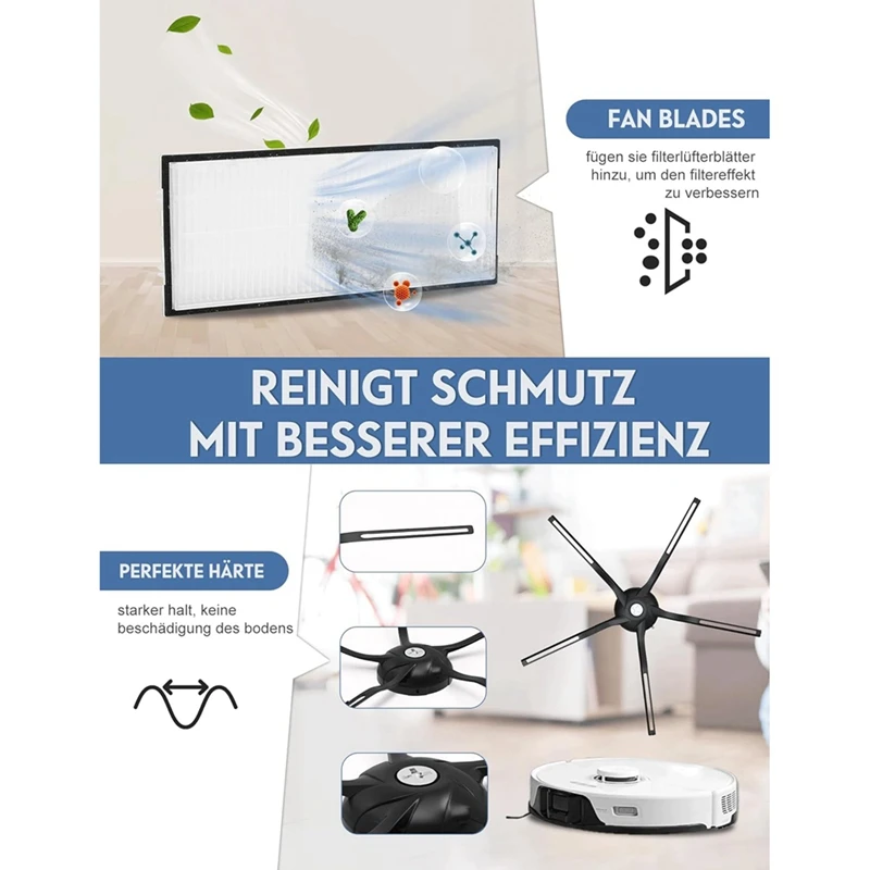 【Hot Cake】Для Roborock S8 Pro Uitra Робот-пылесос Основная боковая щетка Hepa-фильтр Швабра Тканевые мешки для пыли Запасные части