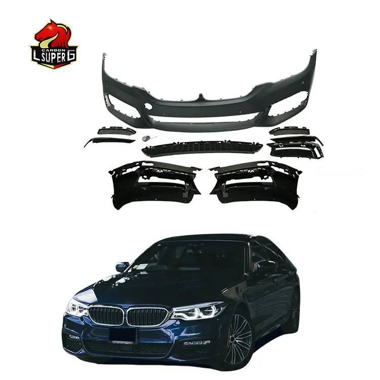 5 Series G30 G38 MT Body Kit Fit For BMW G30 Front Bumper Rear Car Bumpers Side Skirts M Tech Sports Body Kit