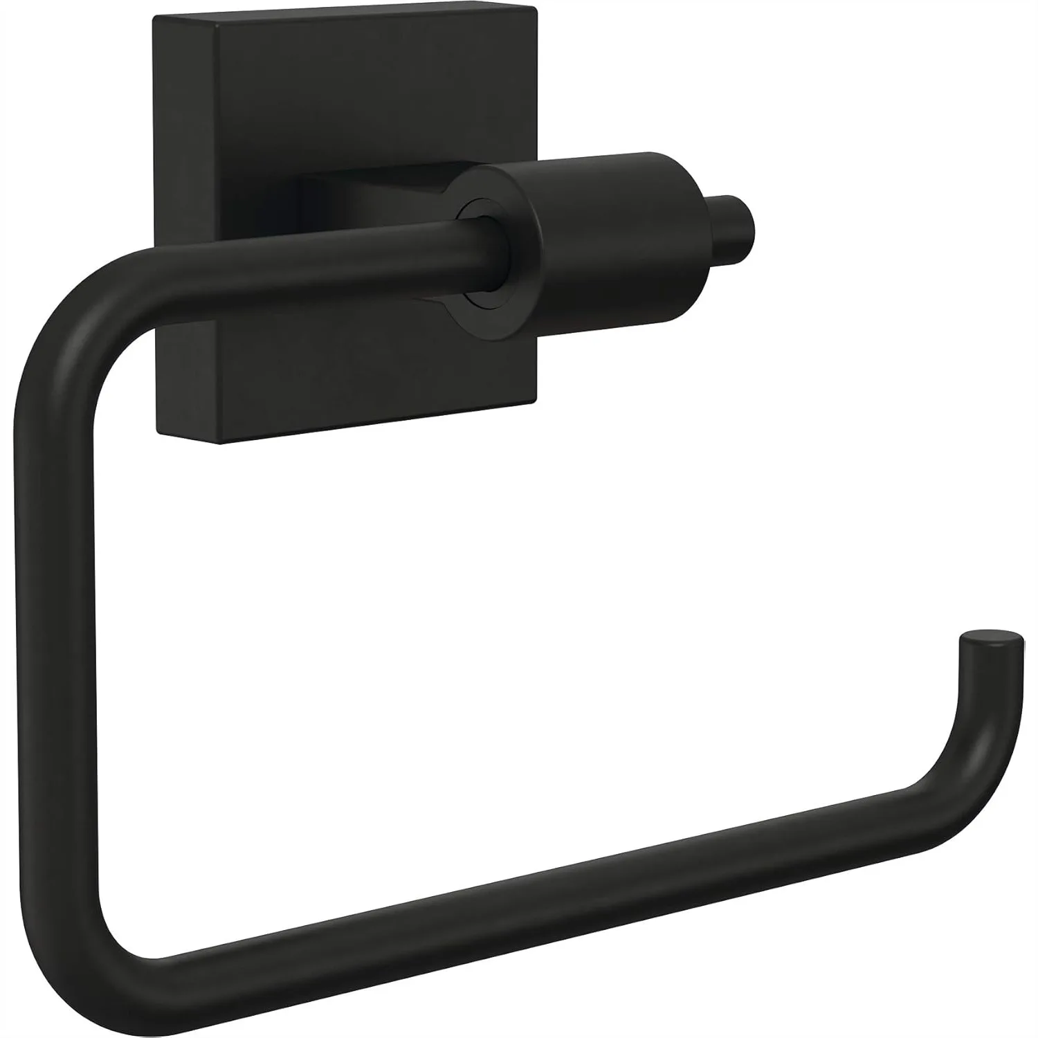

Toilet Paper Holder Wall Mount Single Post, Matte Black European Style Bathroom Accessories