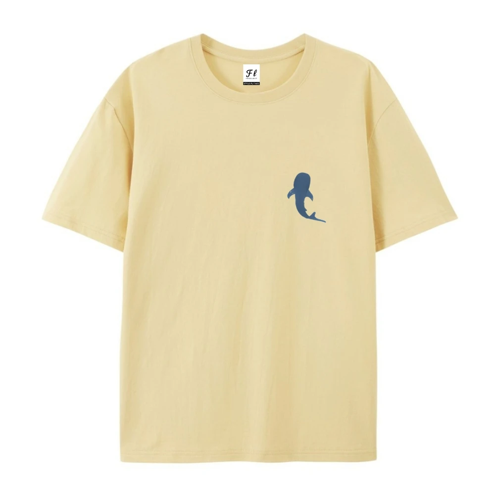 Beach Whale Shark Print Damen Casual Tops Sommer und Frühling T-Shirt Rundhals kurze Ärmel Damen T-Shirt süße T-Shirts