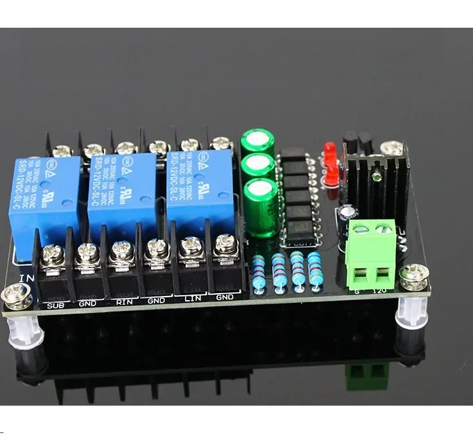 300W 2.1 Channel Class D Digital Amplifier Speaker Protection Board Relay Protection Module Boot Delay DC Protect NEW