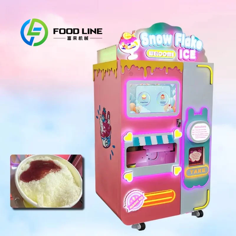 Snow Cone Vending Machine Developed For Camping Sites Providing Portable Icy Delights With Solar Powered Option For Off Grid