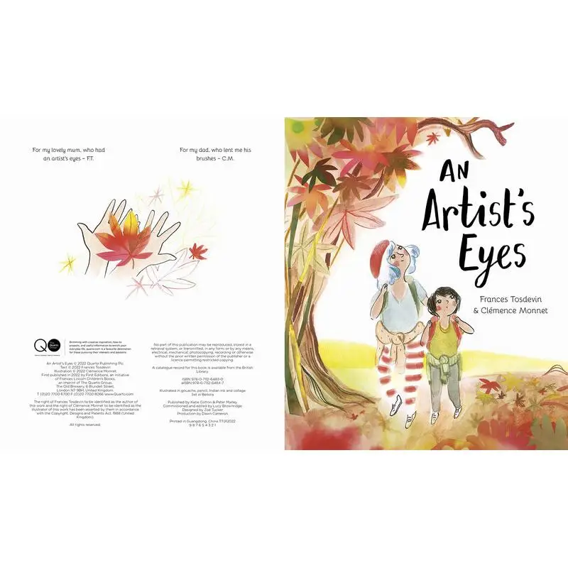 Clemence MonnetAn Artists Eyes Frances Tosdevin Clemence Monnet Frances Lincoln Publishers 9780711264830 Book