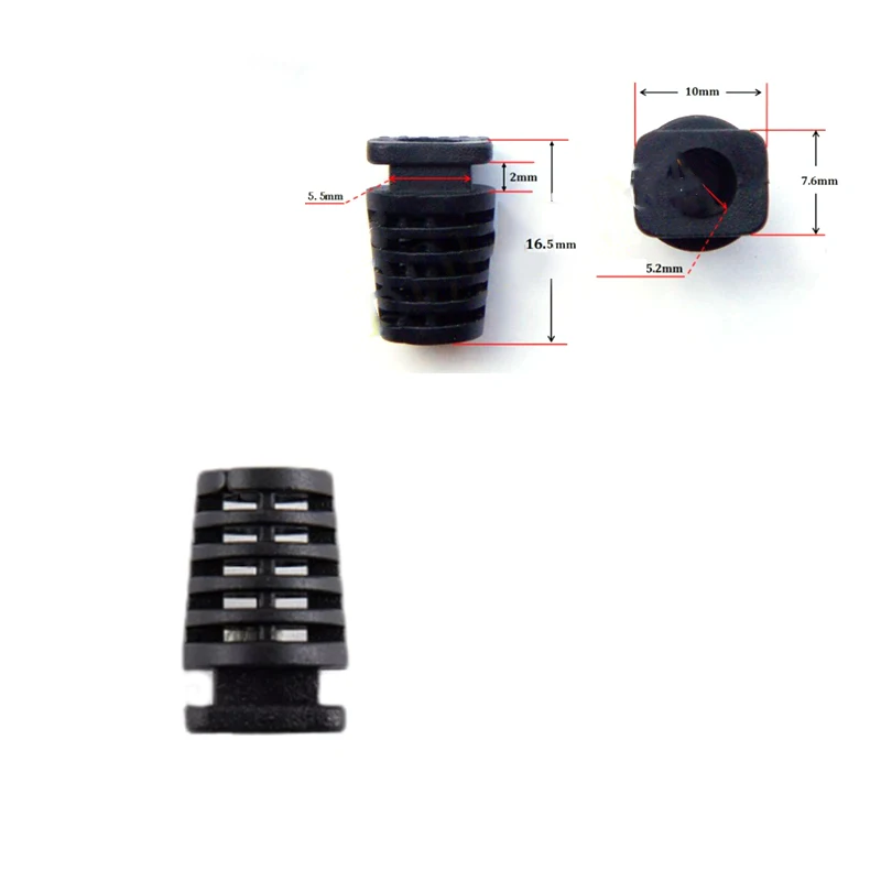 10pcs 4.6/5.2/6mm Cable Gland Connector Rubber Strain Relief Cord Boot Protector Wire Cable Sleeve for Power Tool Phone Charger