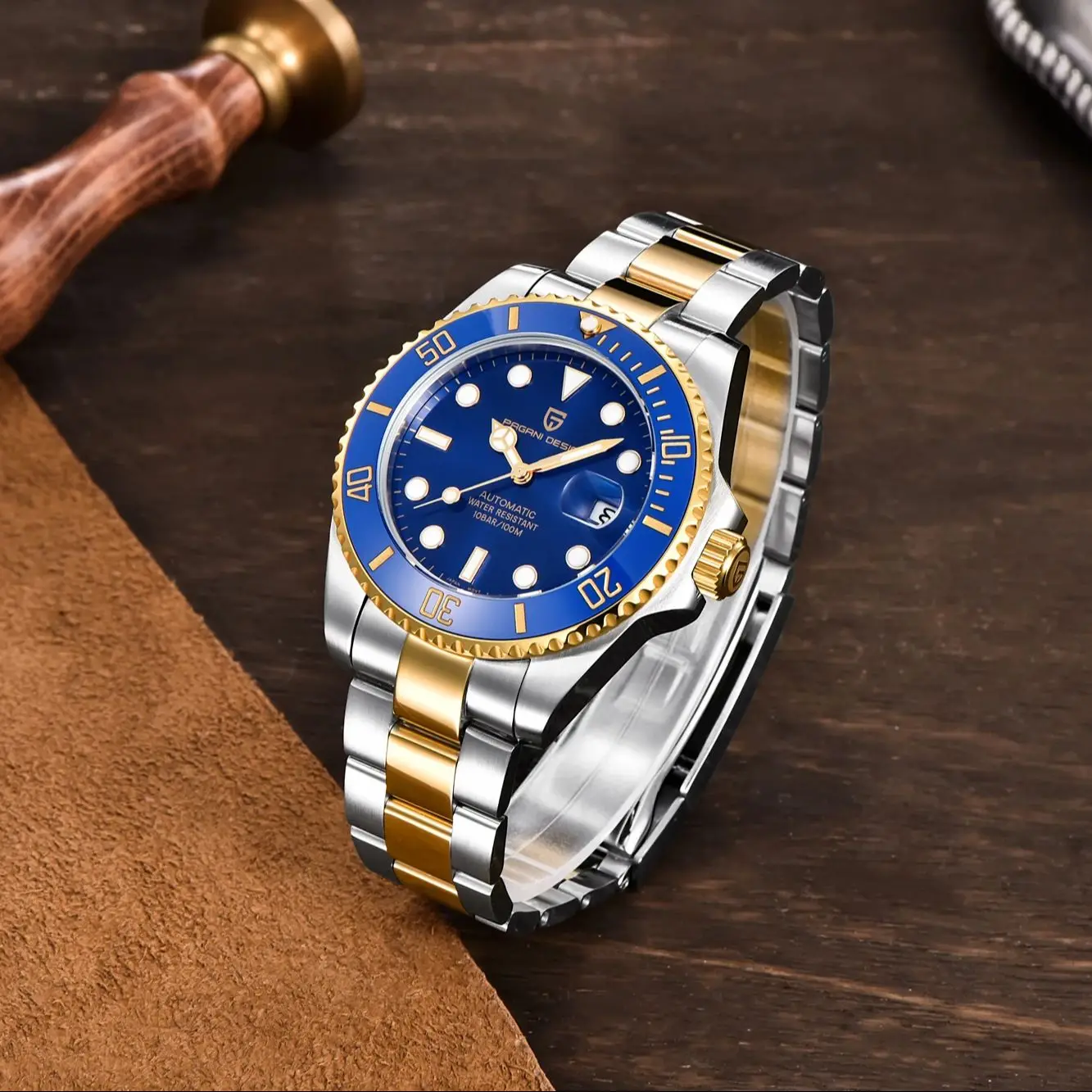 파가니 디자인 2025 신제품 남성용 시계 클래식 다이빙 오토매틱 기계식 손목시계 남성용 스테인리스 스틸 방수 시계
