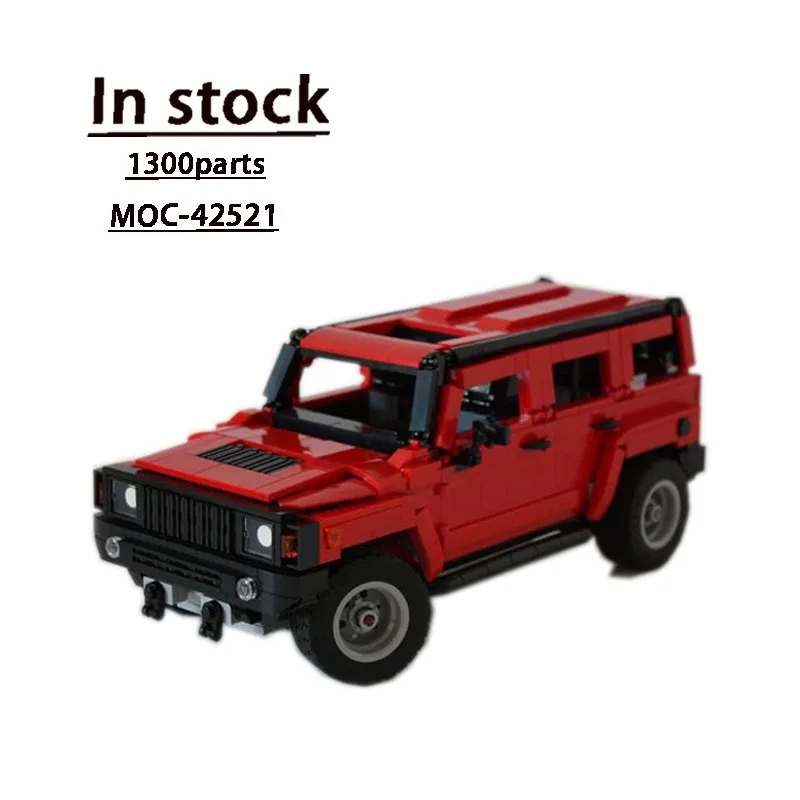 

MOC-42521Red NewClassic Sports CarAssembly Splicing Building Block Model1300Building Block Parts MOC Creative Building Block Toy