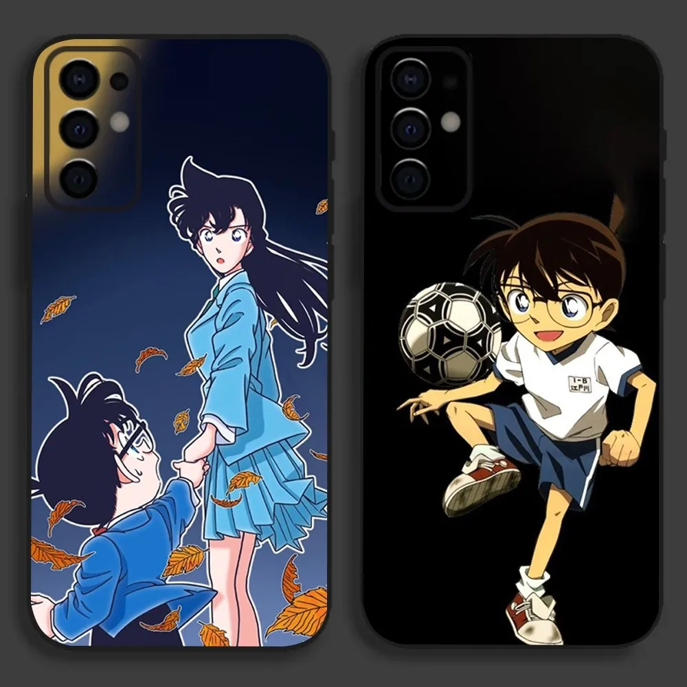 Anime D-Detective C-Conan Phone Case For Samsung S24,S21,S22,S23,S30,Ultra,S20,Plus,Fe,Lite,Note,10,9,5G Black Soft Cover