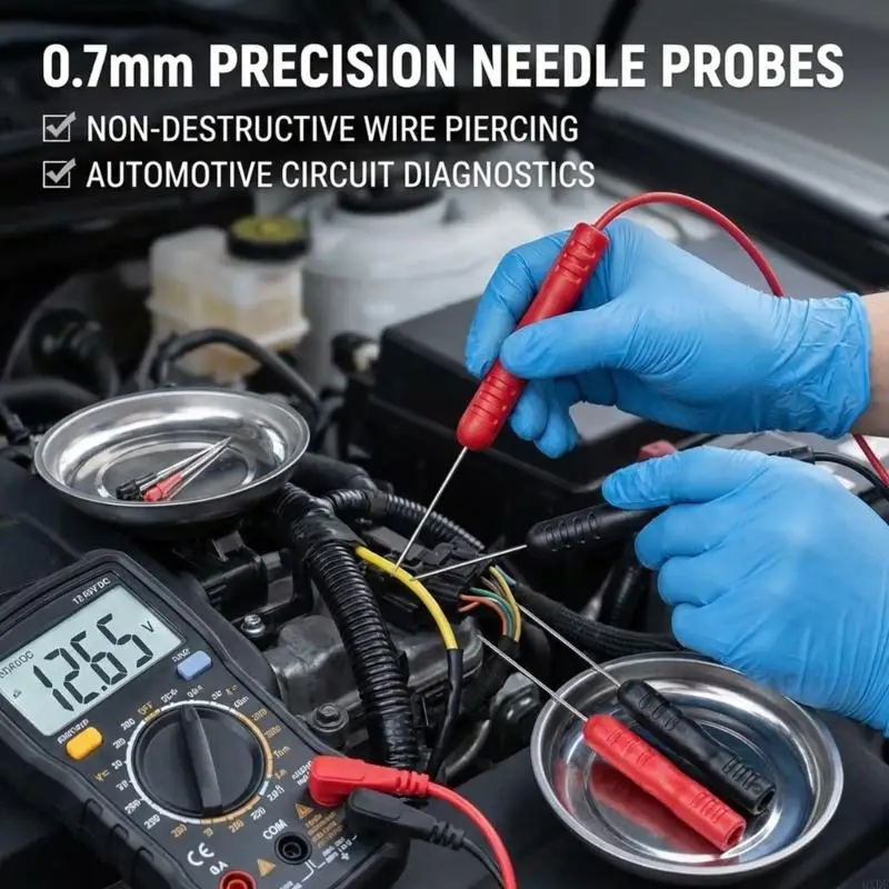 2026 New Fine Point Test Needle Electrical Testing Probes for Multimeter Or Oscillometer Connection In Auto Repair Applications