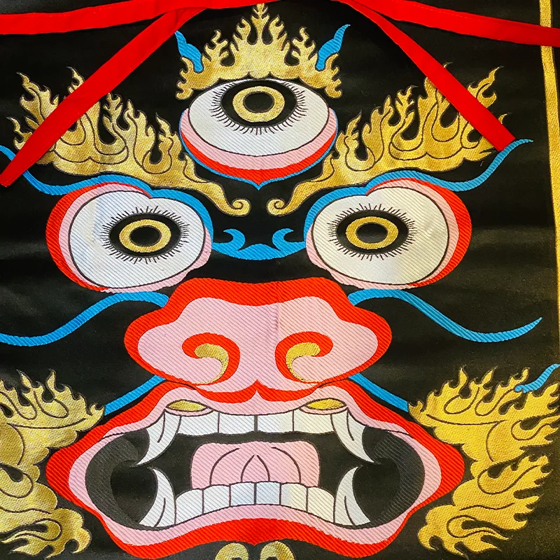 Tibetan Style Gold Mahakala Em - đánh giá và giá Embroidery Gold