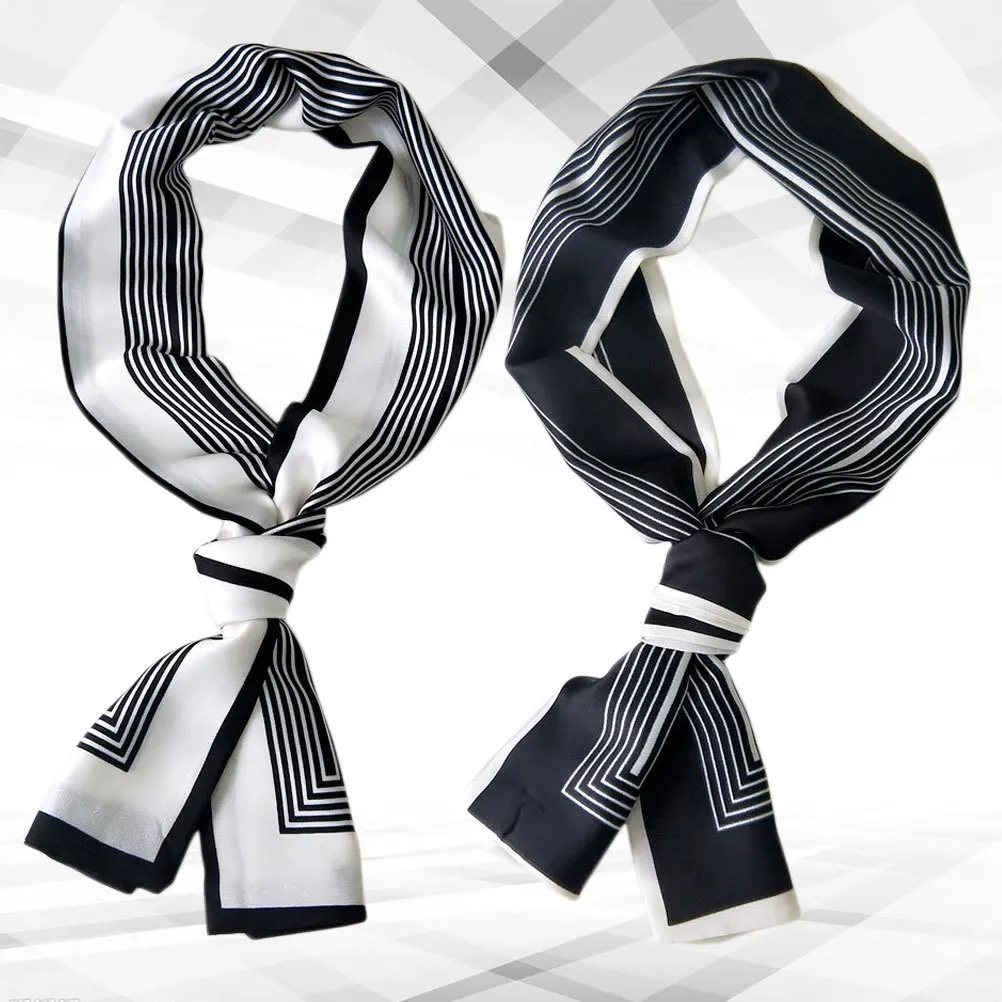 

2Pcs Thin Long Scarf for Women Soft Breathable Spring Autumn Scarf Lightweight Comfortable Lady Accessory
