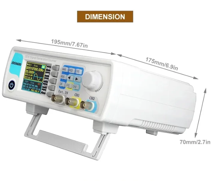 JDS6600 15/30/40/50/60 МГц двойной генератор сигналов CH DDS функция счетчика генератор импульсов произвольной формы сигнала вилка питания США