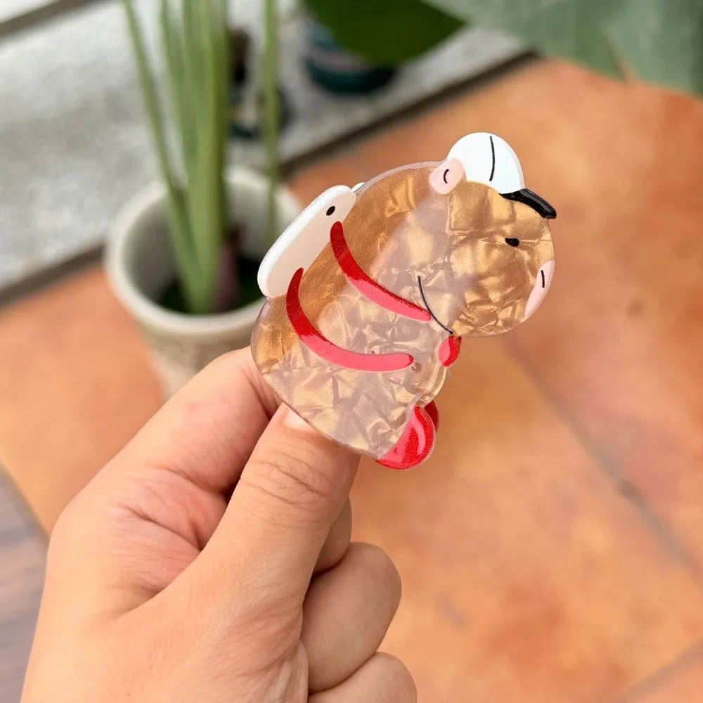 

Acrylic Creative Hair Claw Guitar Lovely Cartoon Animal Shark Clip Telephone Shape Hair Accessories Cute Hair Claw Female
