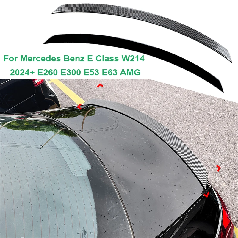 

For Mercedes Benz E Class W214 2024+ E260 E300 E53 E63 AMG Car Rear Middle trunk Roof Spoiler Wing Car Tail Spoilers Wings