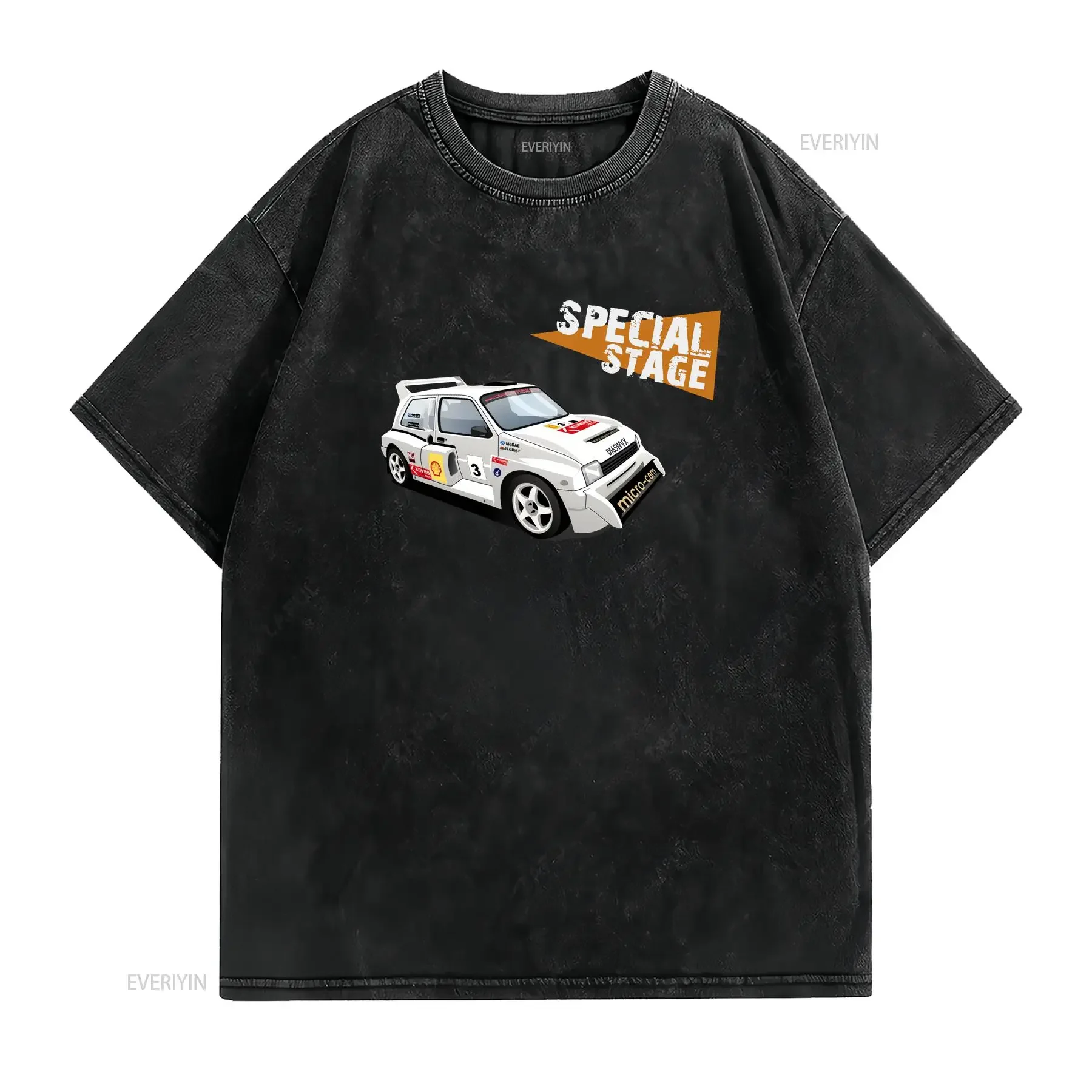 Special Stage Colin McRae 6R4 T Shirt Rally TV Rallying Funny Birthday Anniversary Present vintage Washed designer clothes