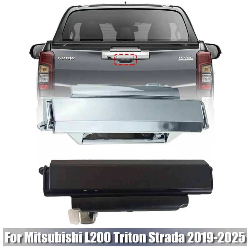 Outside Rear Tailgate Trunk Handle Chrome For Mitsubishi L200 Triton Strada V 2019 2020 2011 2022 2023 5746A220 MBL2V-BA023