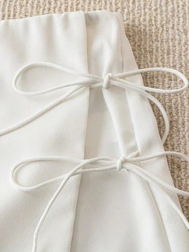 Imagen 2 del producto Conjunto de dos piezas para mujer, diseño de chaqueta estilo empresarial, top sin mangas + pantalones cortos, moda casual para uso diario