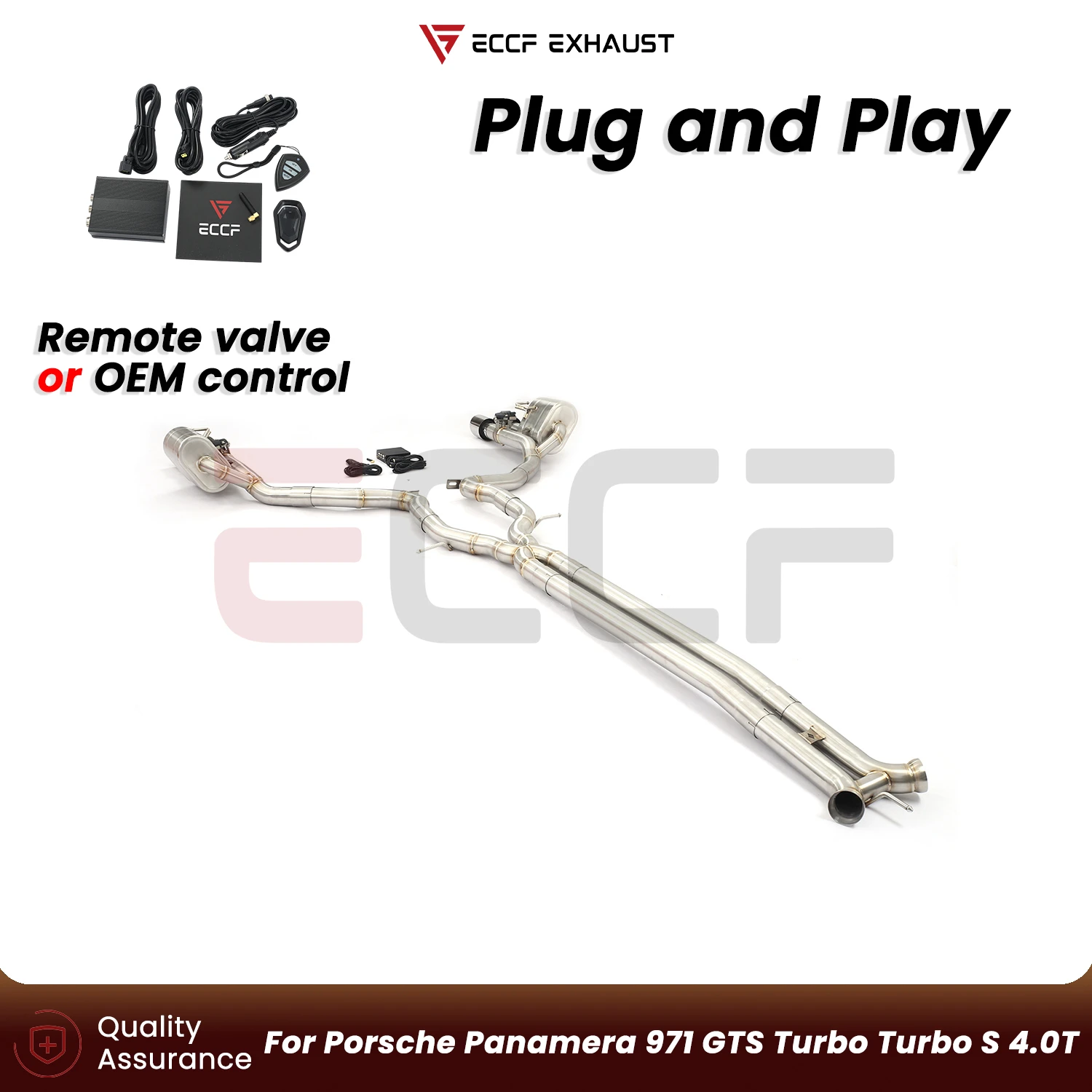 Aggressive Sound Stainless steel Catback exhaust For Porsche Panamera 971 GTS Turbo Turbo S 4.0T Performance Upgrade