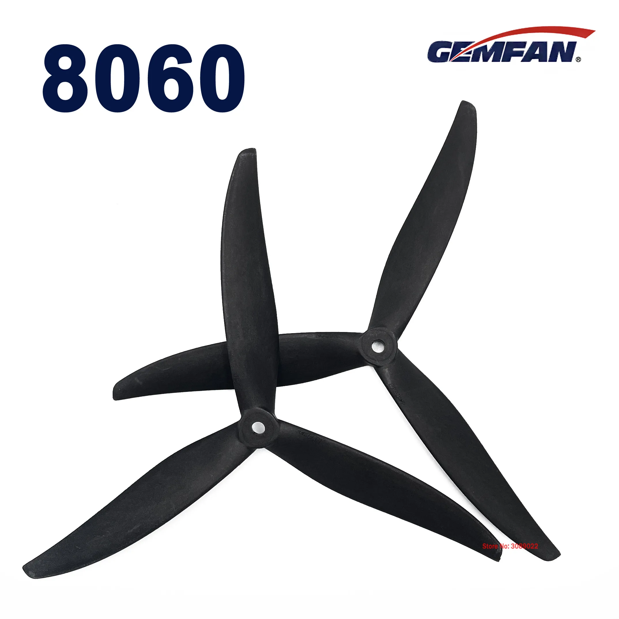 Gemfan Cinelifter 8060 8X6X3 3-Blade Black Glass Fiber Nylon Propeller For FPV 8inch Cinelifter RC Multirotor DIY Parts