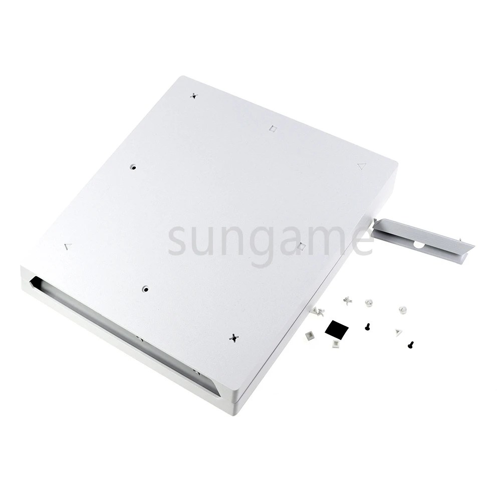 1 مجموعة للبلاي ستيشن 4 PS4 برو عالية الجودة الأبيض الكامل الإسكان شل حالة مع مسامير