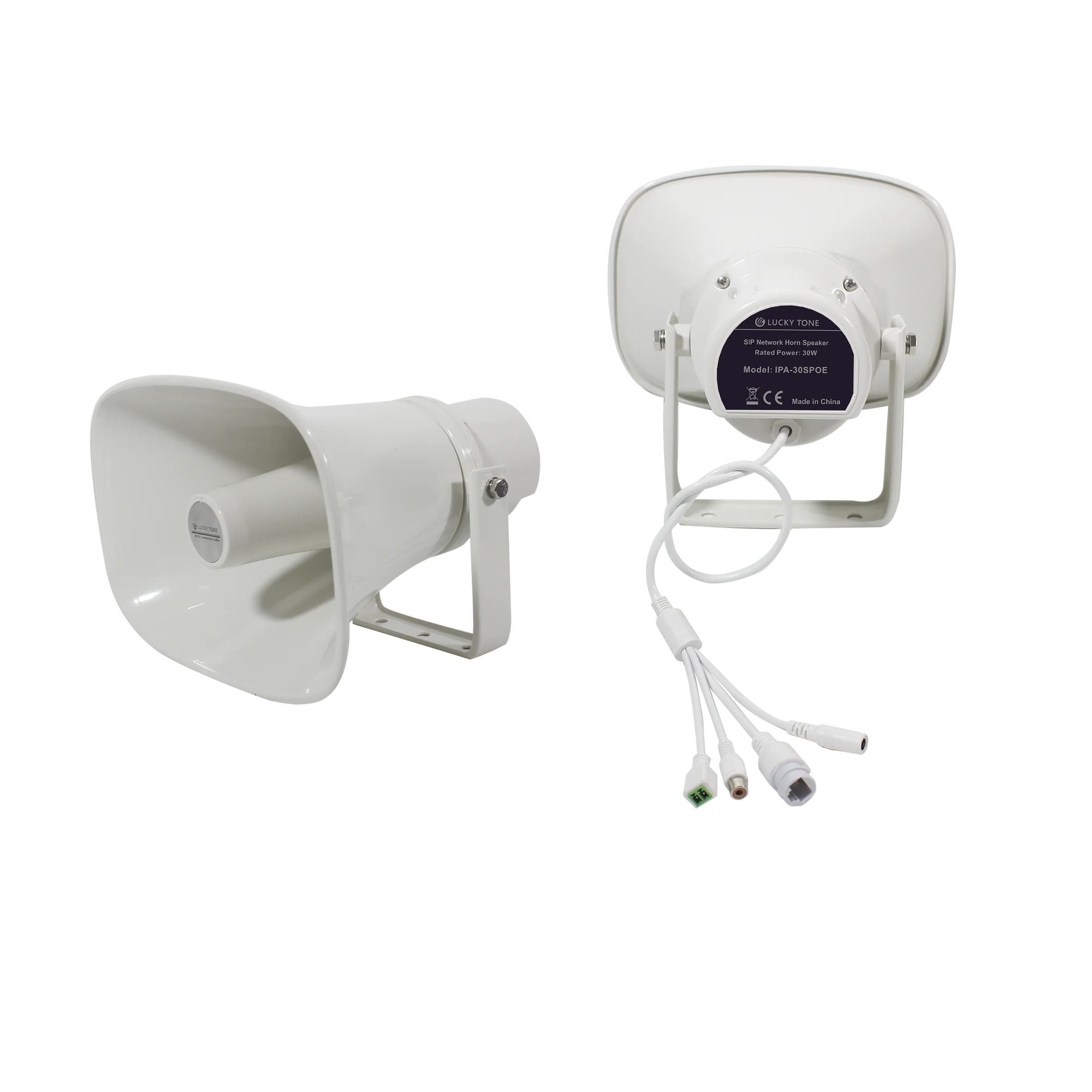 

30W IP66 Outdoor Waterproof Poe SIP Network Loudspeaker SIP Horn Speaker IP Horn Speaker With A Standard RJ45 Network Interface