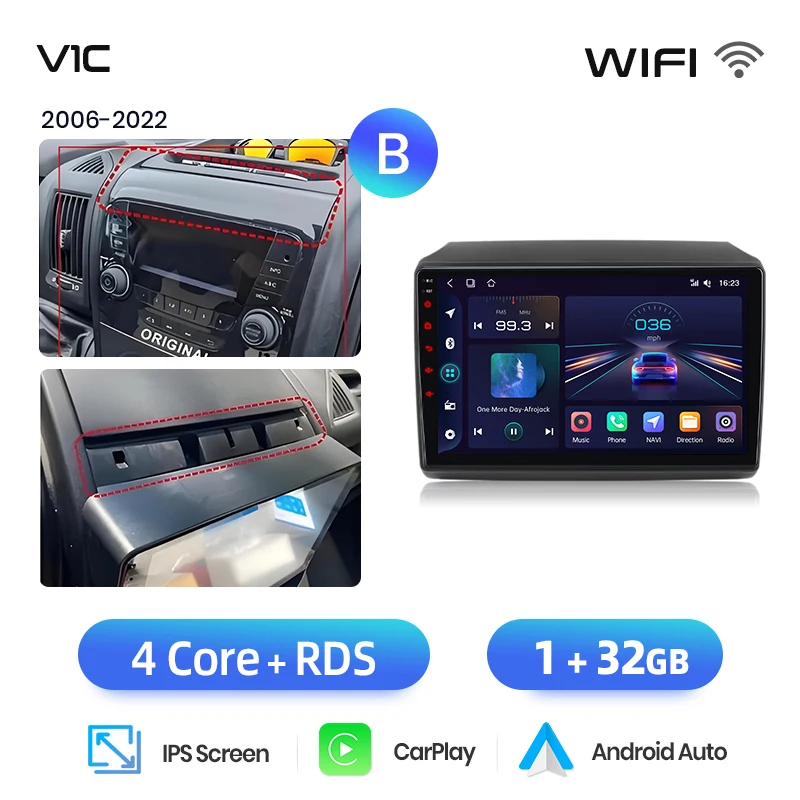Junsun Ai 4G Lte Draadloze Carplay Android Auto Autoradio Voor Fiat Ducato Peugeot Boxer Citroen Jumper 2006-2015 Gps Navi Rds Fm