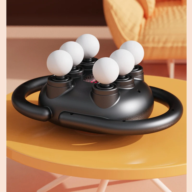 مسدس تدليك العضلات بستة رؤوس للكتف والرقبة والظهر، مسدس تدليك متعدد الوظائف للمنزل