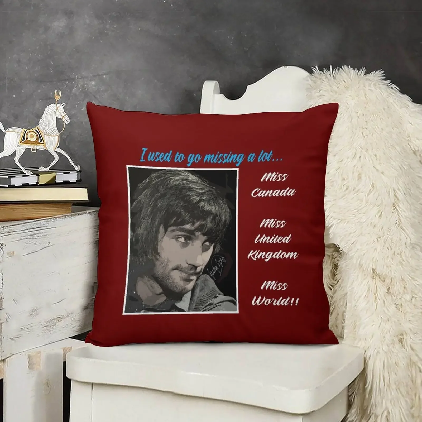 GEORGE BEST - I USED TO GO MISSING A LOT... Throw Pillow Cushions For Sofa Sofa Pillow Cover pillow
