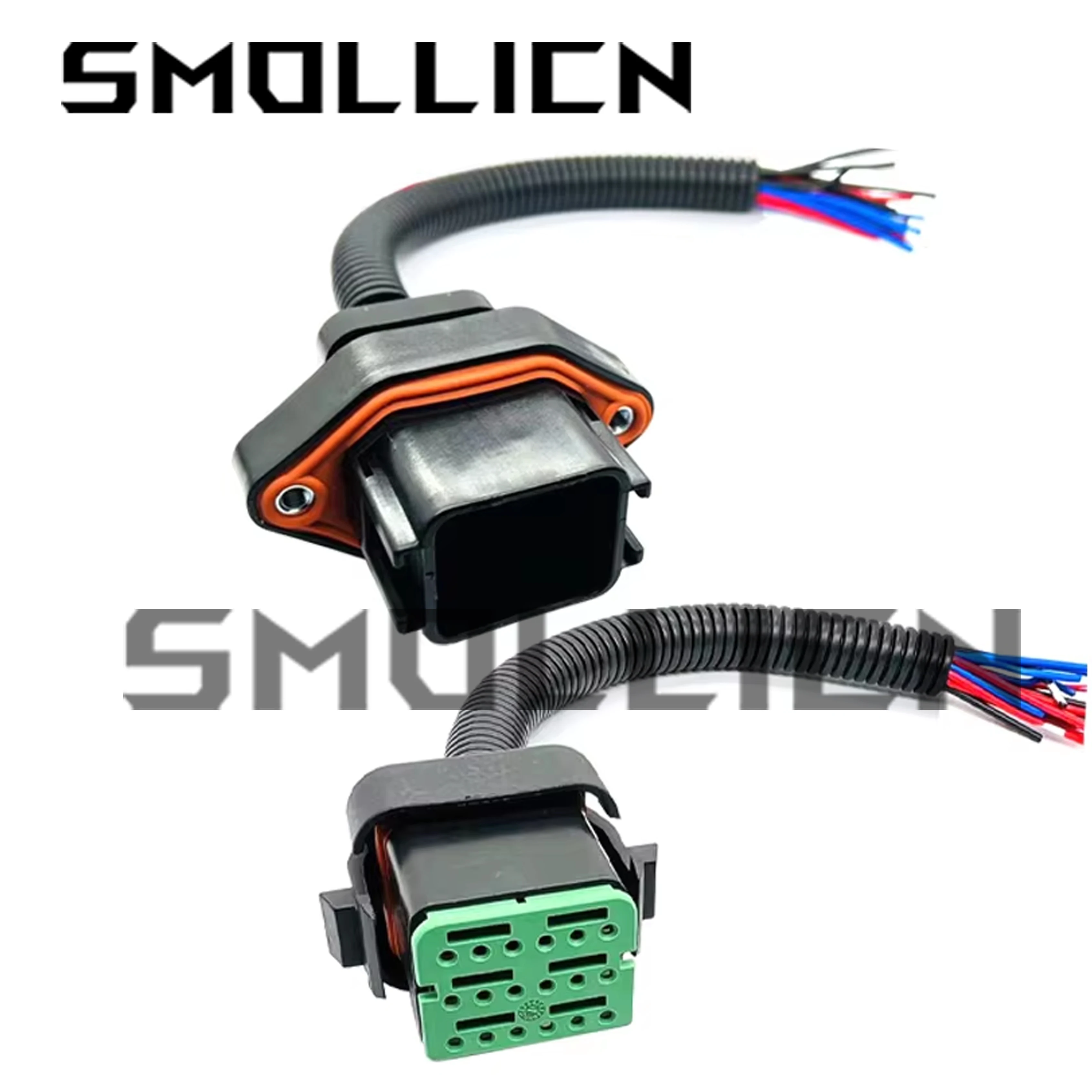 

1 Set 18 Pin DTV02-18PB DTV06-18SB Engine Fuel Injector Plug Waterproof Male Female Socket For Caterpillar Excavator 330 336C9