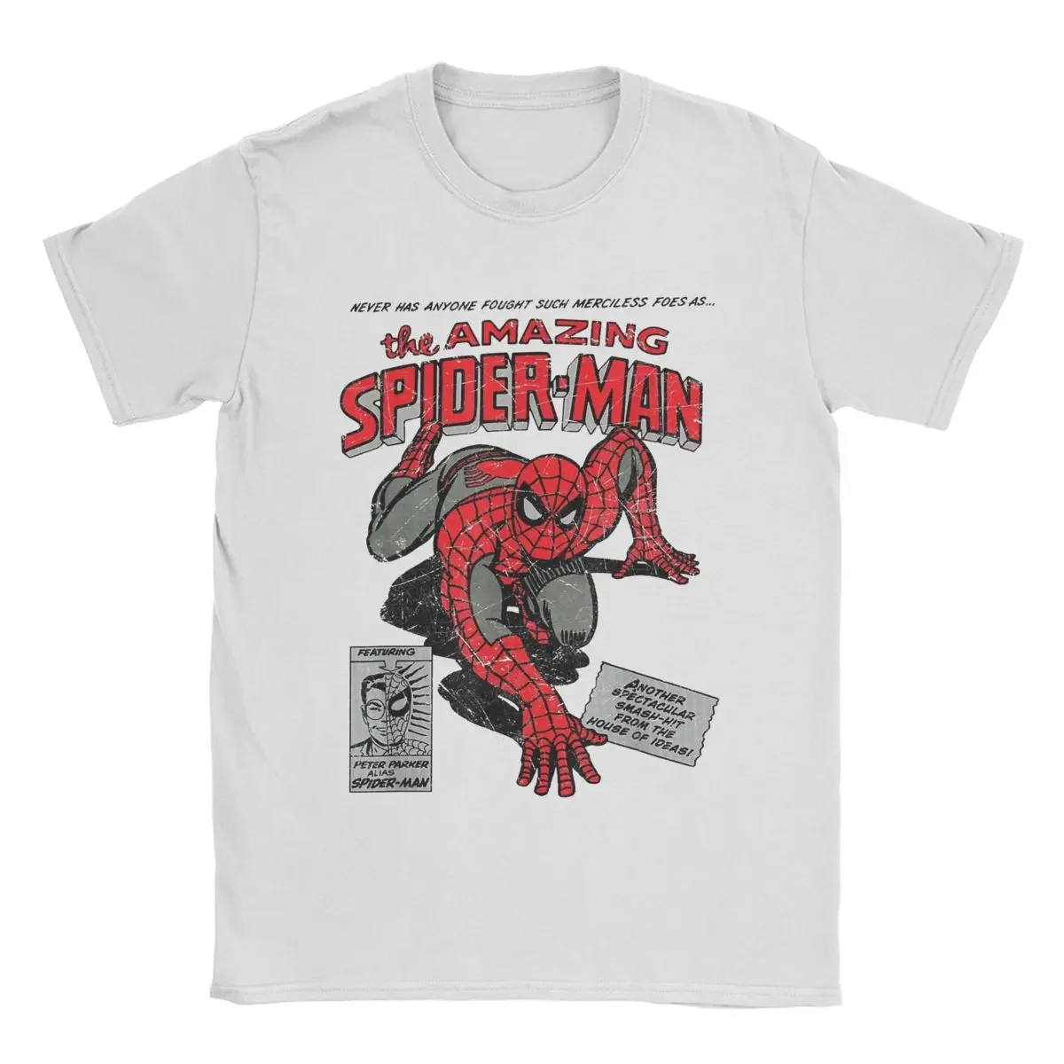 

Spider-man Spiderman Movie Retro Comic Men T Shirts Creative Tees Round Neck T-Shirt 100_ Cotton Birthday Present Tops