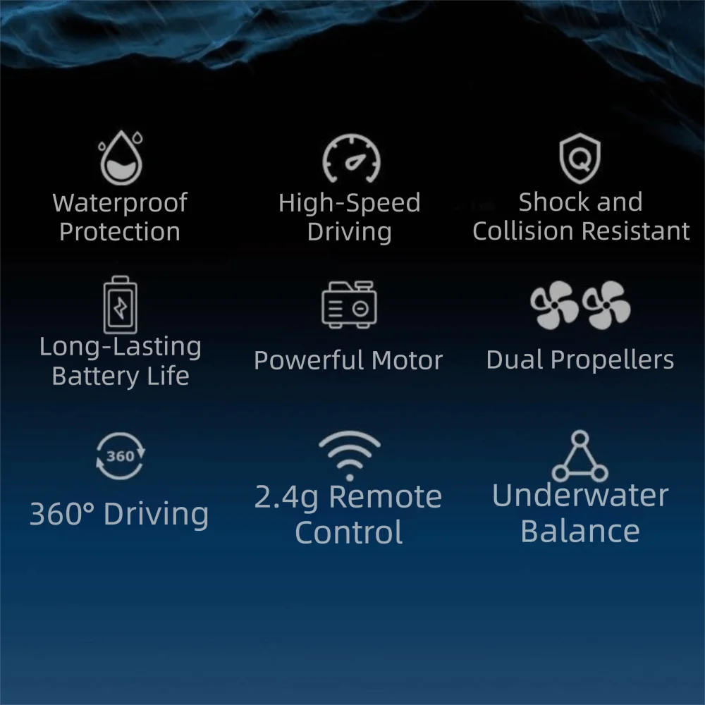 Watercraft 2.4G Remote Control RC Boat Light Rowing Paddling Speedboat Mini Size Rechargeable Battery Kayak Boat Gift