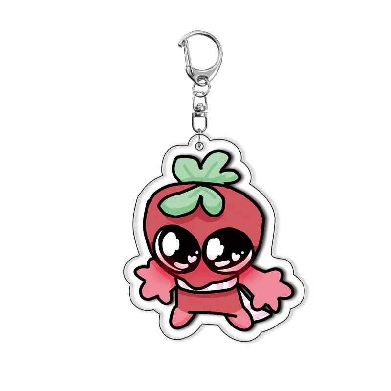 Dandys 월드 시리즈 아크릴 열쇠 고리 뜨거운 게임 피규어 페블 아스트로 참 열쇠 고리 만화 가방 펜던트 액세서리 생일 선물