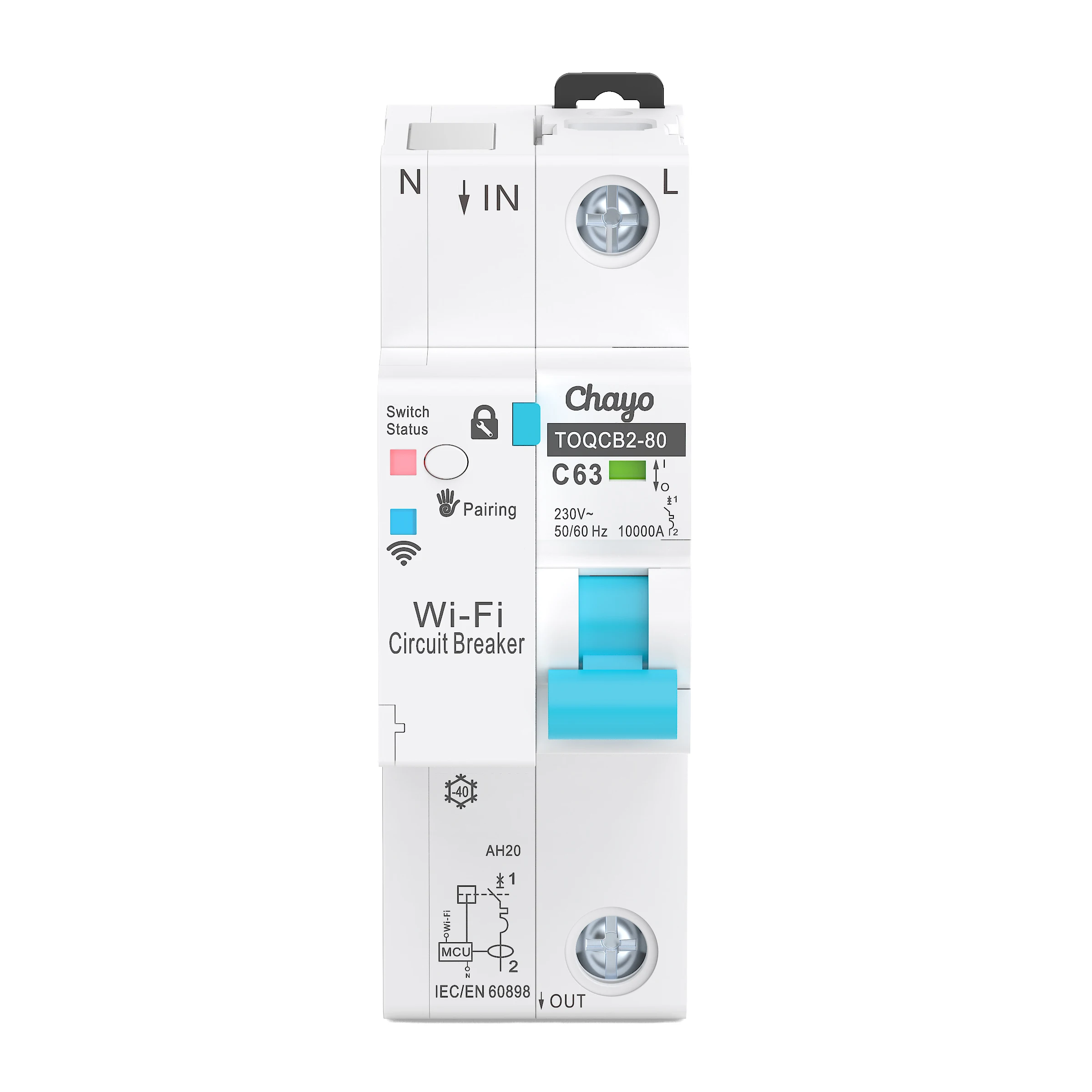 TUYA MCB WIFI Power Metering Circuit Breaker Smart Life Timer Remote Control Automatic Wireless Interruptor Reclosing Switch