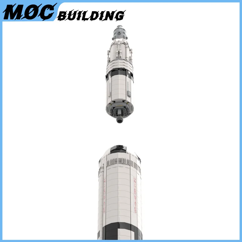 MOC Building Blocks Space Series Model Saturn C-8 / Nova Rocket Creative Educational Toys DIY Assembled Bricks Collection Gifts