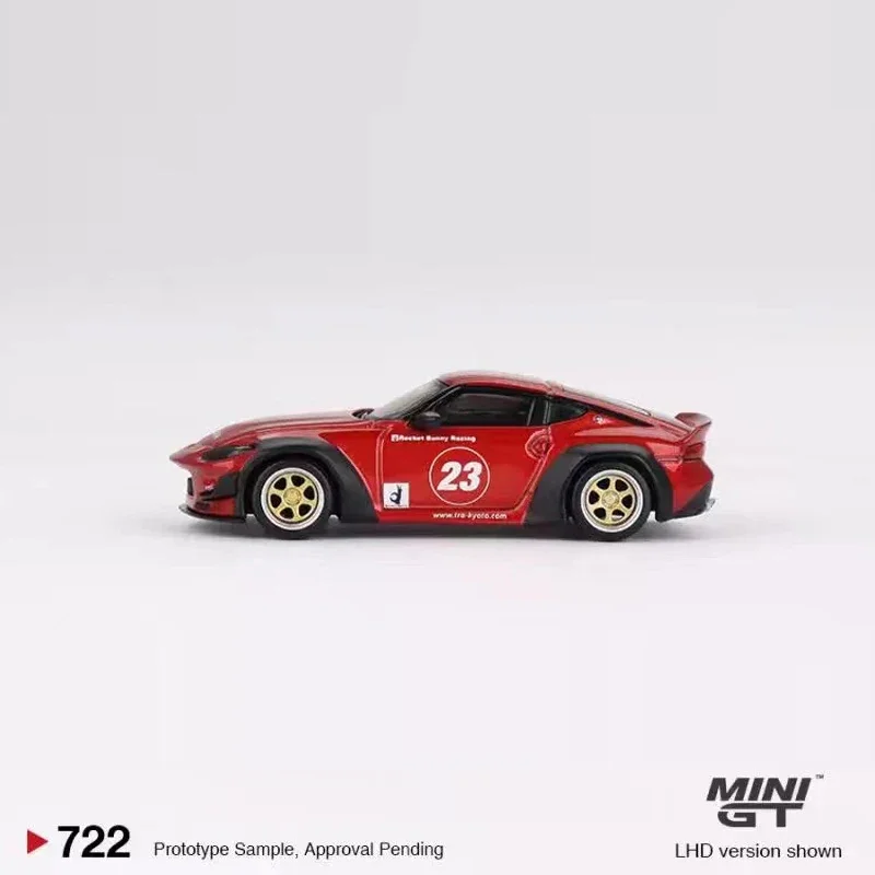 MINIGT 1:64 coche de juguete, vehículo deportivo de aleación fundido a presión, Colección #722, Rojo