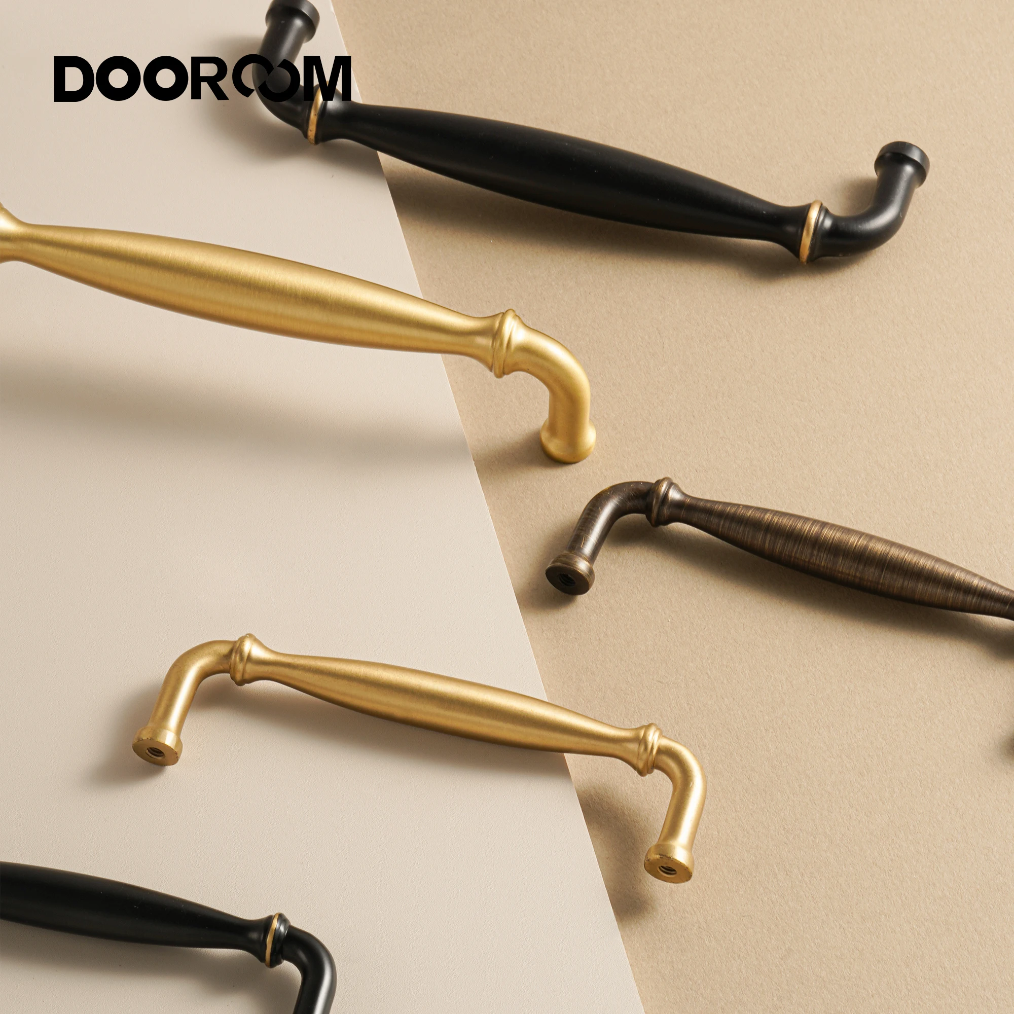 

Dooroom Brass Furniture Handles Home Handshake Wardrobe Dresser Cupboard Cabinet Drawer Kitchen Accessories Shoe Box Pulls