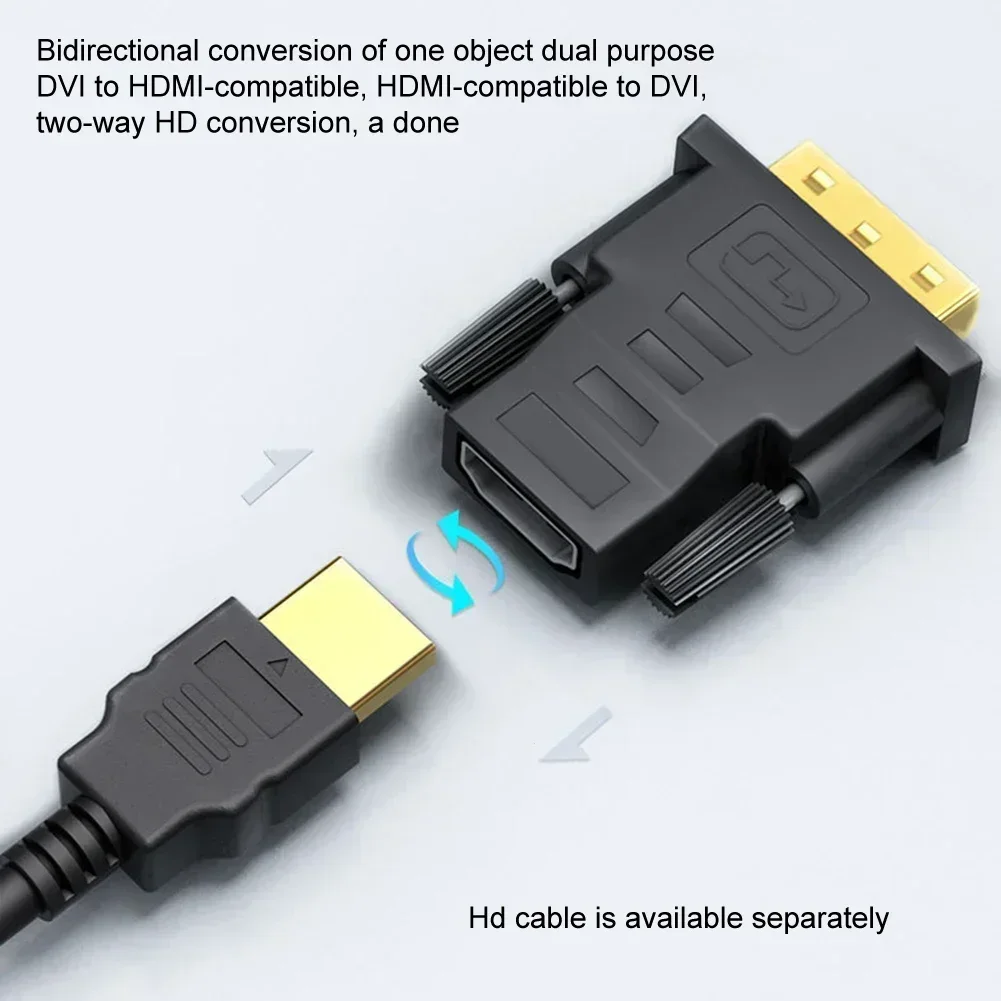 Wysokiej jakości pozłacany 24-karatowym adapterem DVI na HDMI do kabli audio HDTV i adapterów Części zamienne