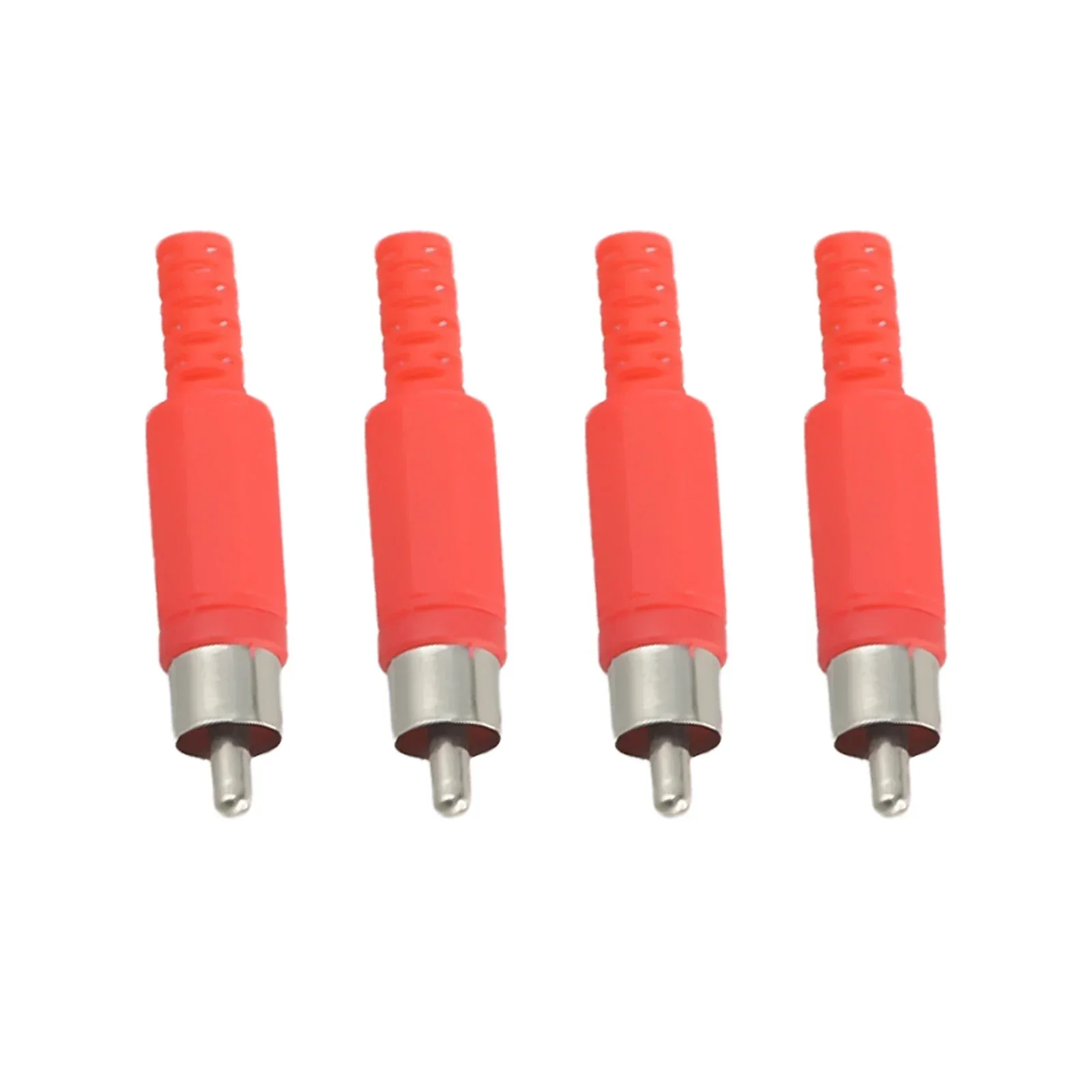 Hot Sale RCA Male Plug Welding Joint Accessories Lotus Plug Practical Red/black Zinc Alloy For RCA Speaker Equipment