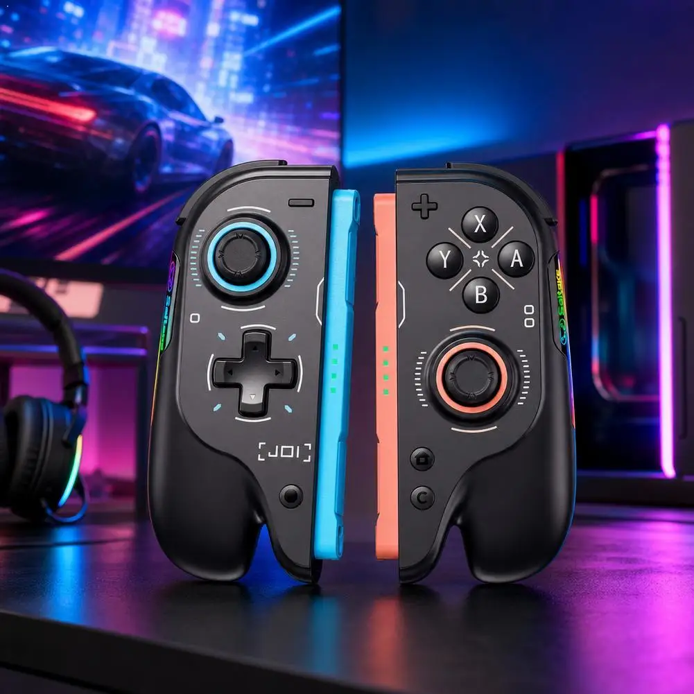 Controller For Switch 2 TMR Magnetic Joystick 9-Axis Gyro Macro Programming RGB Back Buttons ABS Wireless Gamepad