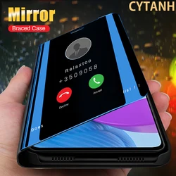 Smart Mirror Flip Case For Xiaomi Redmi Note 14 13 10 5G 10S 9S 11 11S Cover On Redmi 9 9A 9C 9T POCO F3 M3 M4 Pro 4G X3 NFC X4