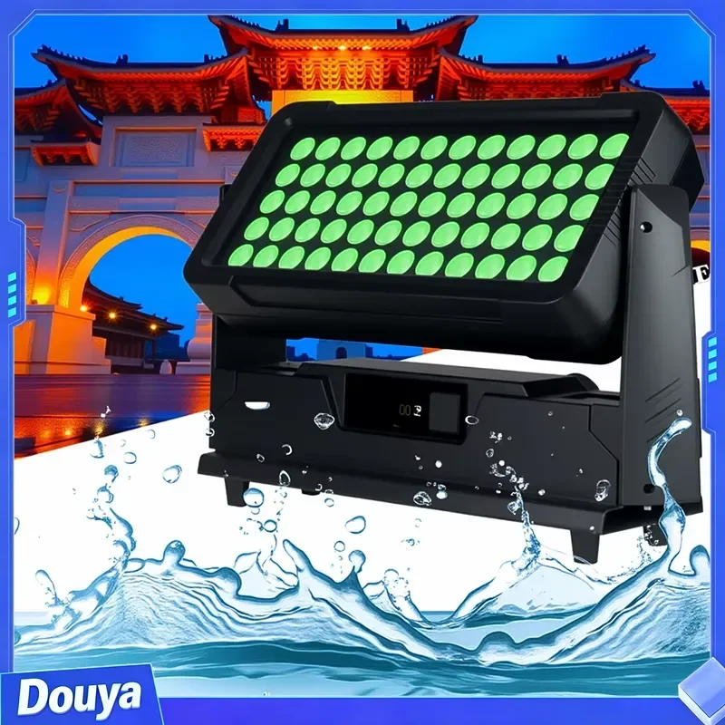 Grace 60PCS 10W RGBW LED City Color IP65 Outdoor Waterproof Architectural Wall Washer LED Building Light