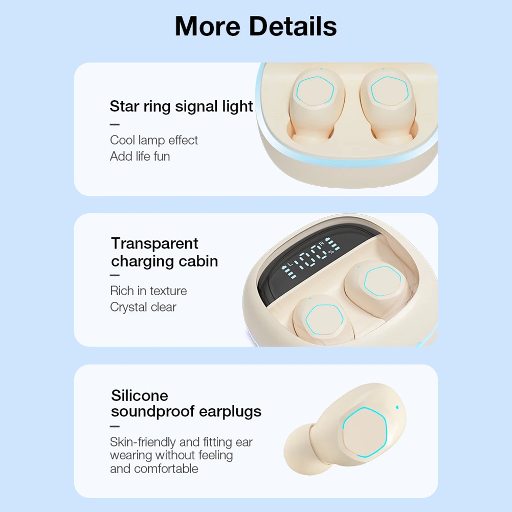 Impermeável no ouvido Sports Headset, 360 ° Stereo, fone de ouvido compatível com Bluetooth, Fitness e Running