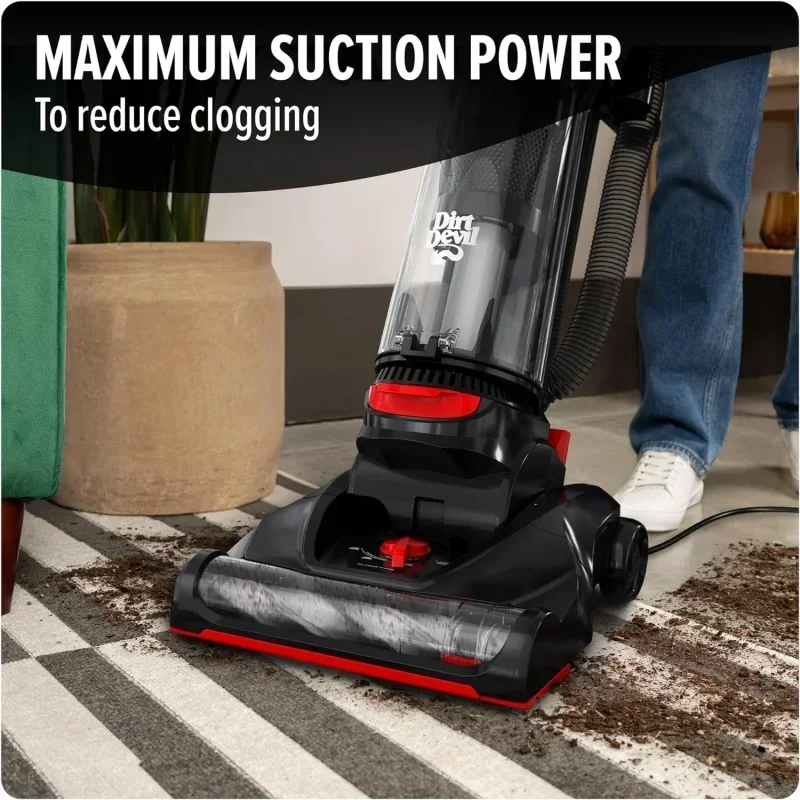 QWDirt Devil Multi-Surface Pet  Upright Bagless Vacuum Cleaner,Black