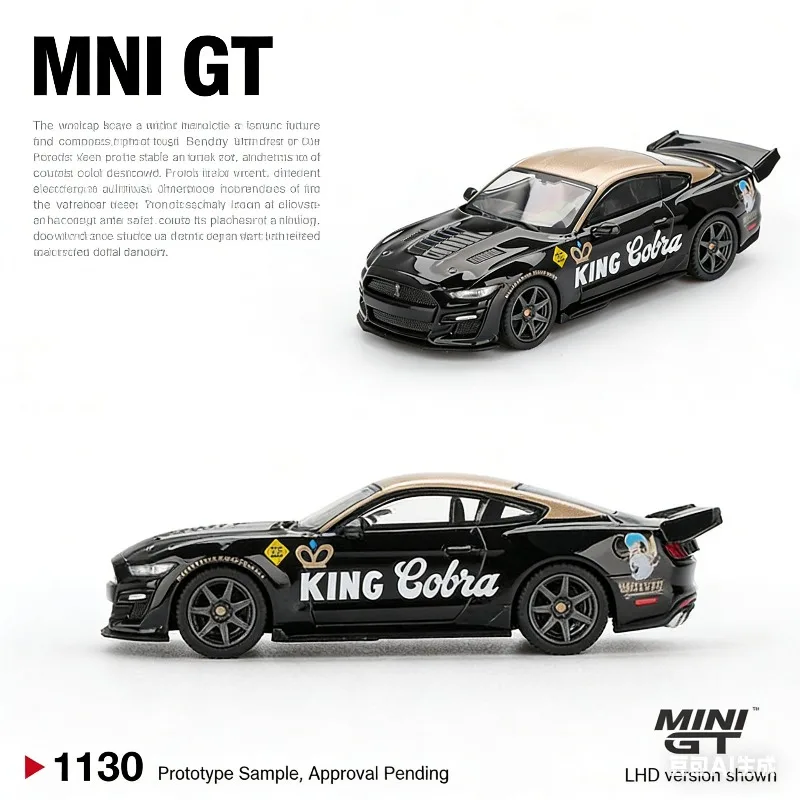 

MINI GT 1:64 Ford Mustang Shelby GT500 Realistic Alloy Car Model, Boys' Gift Toy, Adult Collection Decoration Piece.