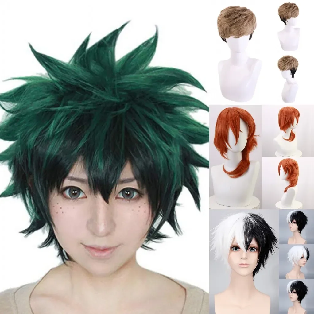 18Style Anime Deku Danganronpa V3:Killing Harmony Ouma Kokichi Wig Komaeda Nagito Synthetic Hair Halloween Cosplay Party Wigs