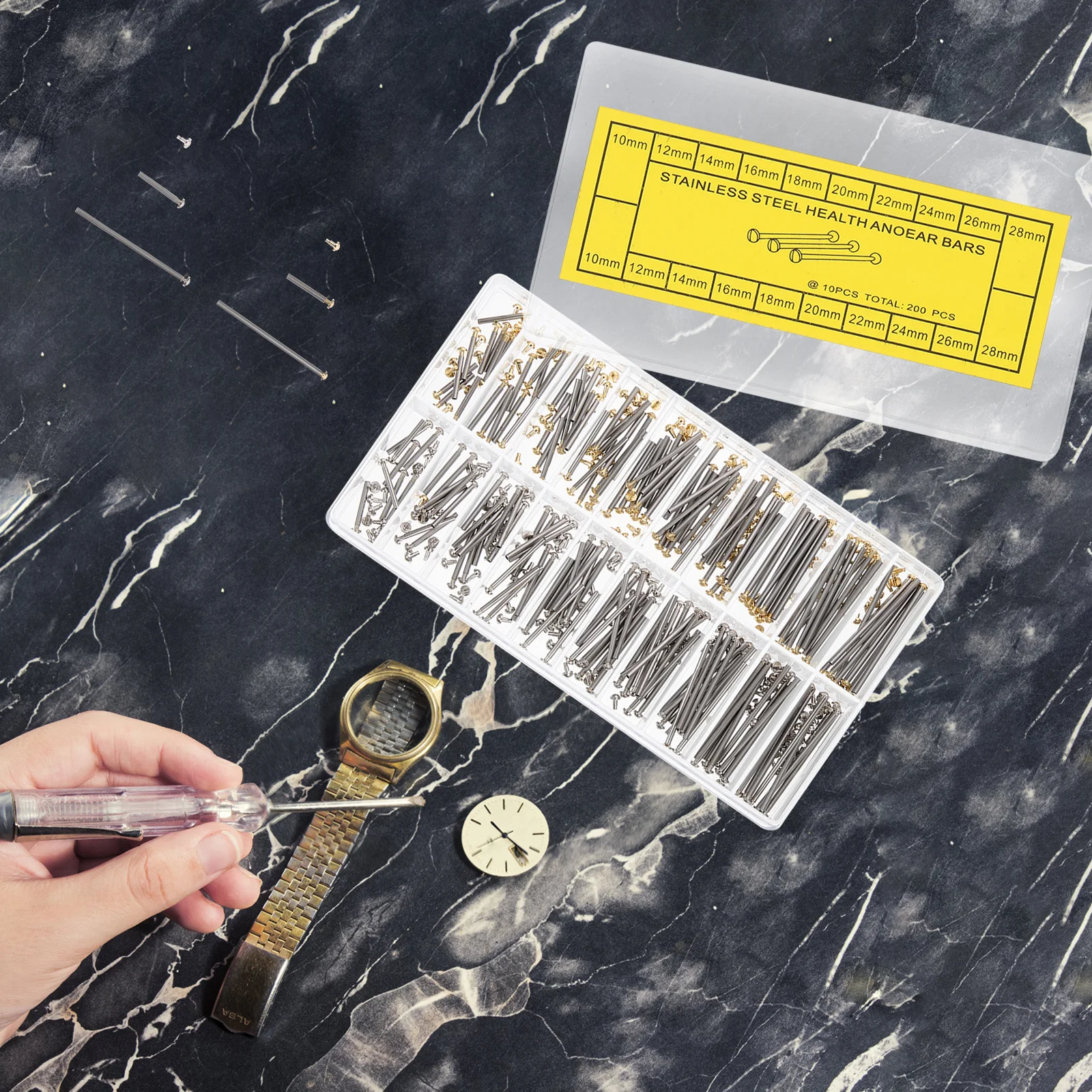 

Ceramic Accessories Small Portable Replacement Tube Rods For Watch Repair Tool Steel Screw Watch Strap Link Pin Pin