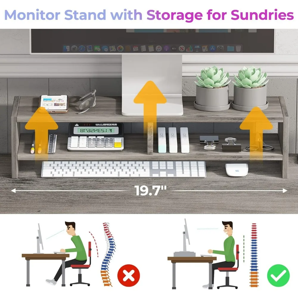 63" L-vormig bureau, converteerbaar 86,6" thuiskantoor of hoekbureau, kantoorcomputerbureau met lade, stekkerdoos