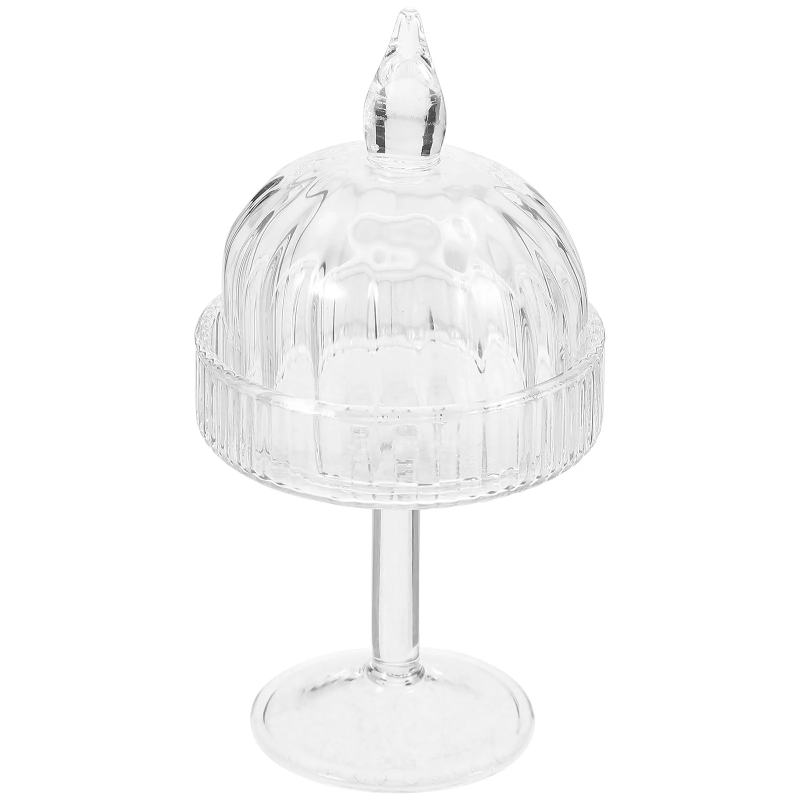 

1Set Miniature Cake Stand Clear Design Chic Elegant Color Dollhouse Kitchen Decor 1/12 House Accessories Mini House Decor