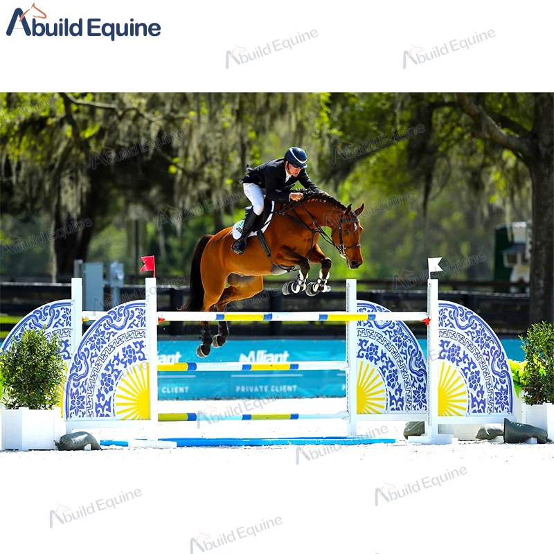 Maßgefertigte Farbe und Design Aluminium Reitsportausrüstung Pferde-Springhindernis