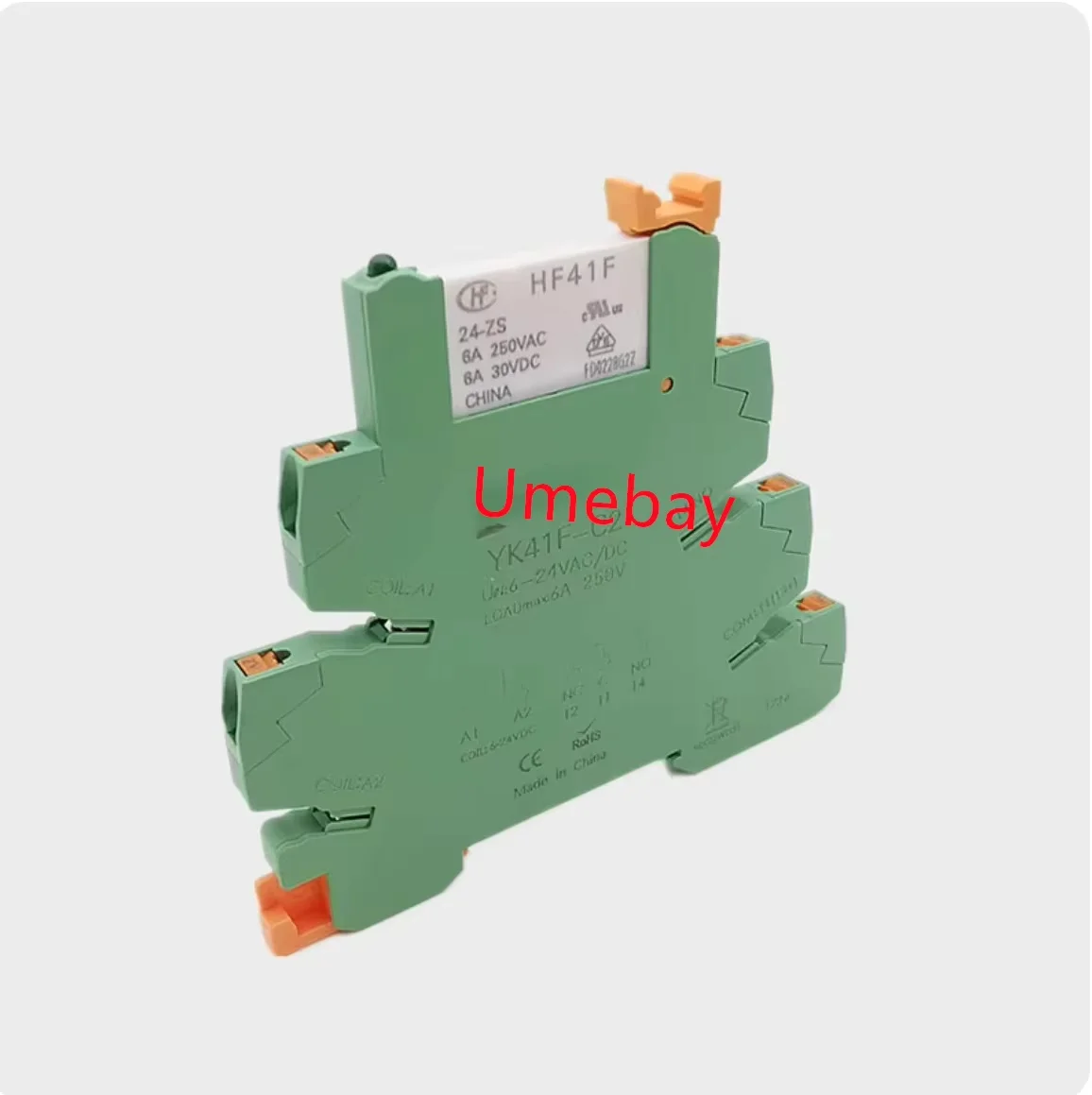 5 pieces, integrated with HF41F ultra-thin relay module, YH41F-C1-24VDC   YK41F-C2-24VDC   YK41F-C2-24VDC   YK41F-C2-24VDC